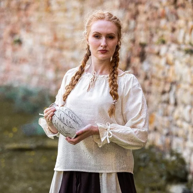 Leonardo Carbone Blouse Fleur Crème 3 Leonardo Carbone Blouse Fleur Crème – Image 3