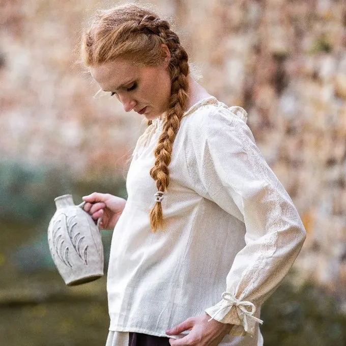 Leonardo Carbone Blouse Fleur Crème 5 Leonardo Carbone Blouse Fleur Crème – Image 5