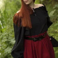 Epic Armoury Blouse Pirate Reid, Noire -Tudor Soldes Magasin blouse pirate reid noire 4
