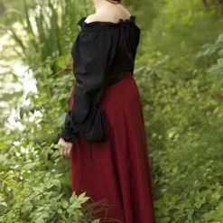 Epic Armoury Blouse Pirate Reid, Noire -Tudor Soldes Magasin blouse pirate reid noire 5