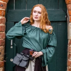 Leonardo Carbone Blouse Renaissance, Vert