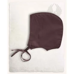 Mytholon Bonnet Médiéval Lisbeth Marron