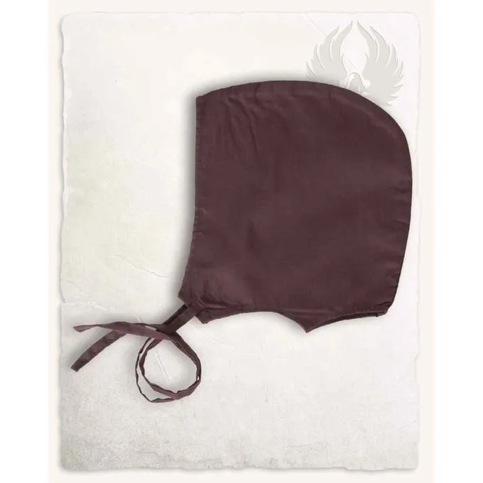 Mytholon Bonnet Médiéval Lisbeth Marron 1 Mytholon Bonnet Médiéval Lisbeth Marron