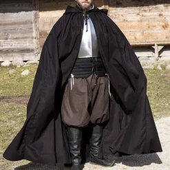 Epic Armoury Cape Arthur, Noir -Tudor Soldes Magasin cape arthur noir 3