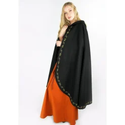 Leonardo Carbone Cape De Laine Ceridwen, Noir -Tudor Soldes Magasin cape de laine ceridwen noir 2
