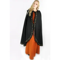Leonardo Carbone Cape De Laine Ceridwen, Noir -Tudor Soldes Magasin cape de laine ceridwen noir 3