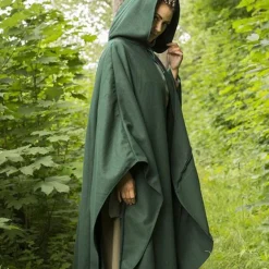 Epic Armoury Cape De Laine Voyageurs Vert -Tudor Soldes Magasin cape de laine voyageurs vert 2