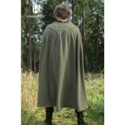 Burgschneider Cape Justus, Laine, Vert Olive -Tudor Soldes Magasin cape justus laine vert olive 3