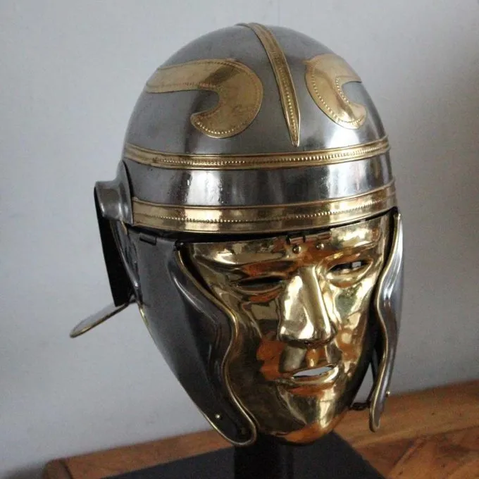 Deepeeka Casque à Visage Gaulois Impérial 1 Deepeeka Casque à Visage Gaulois Impérial