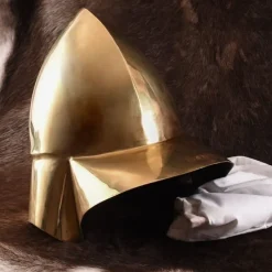 Deepeeka Casque Grec Béotien, Laiton -Tudor Soldes Magasin casque grec beotien laiton 4