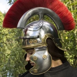 Epic Armoury Casque Légionnaire Romain Avec Une Crête Rouge -Tudor Soldes Magasin casque legionnaire romain avec une crete rouge 4