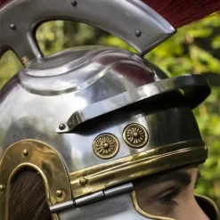 Epic Armoury Casque Légionnaire Romain Avec Une Crête Rouge -Tudor Soldes Magasin casque legionnaire romain avec une crete rouge 5
