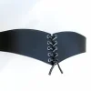 Ceinture Corset Bertholdin A, En Cuir Noir