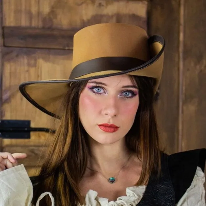 Rawblade Chapeau Corsair, Brun Clair 3 Rawblade Chapeau Corsair, Brun Clair – Image 3