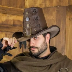 Rawblade Chapeau De Chasseur De Sorcière Johann, Deluxe, Marron