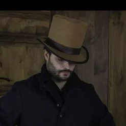 Rawblade Chapeau Du XVIIIe Siècle, Deluxe, Brun Clair -Tudor Soldes Magasin chapeau du xviiie siecle deluxe brun clair 2