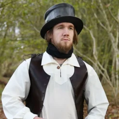 Ulfberth Chapeau En Cuir Noir 7 Ulfberth Chapeau En Cuir Noir -Tudor Soldes Magasin chapeau en cuir noir 2