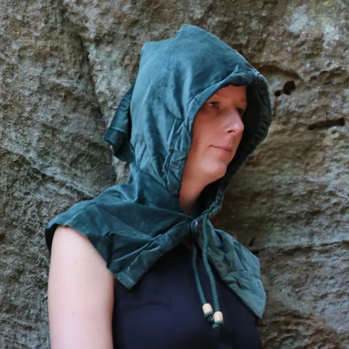 Leonardo Carbone Chaperon Avec Col, Vert 1 Leonardo Carbone Chaperon Avec Col, Vert