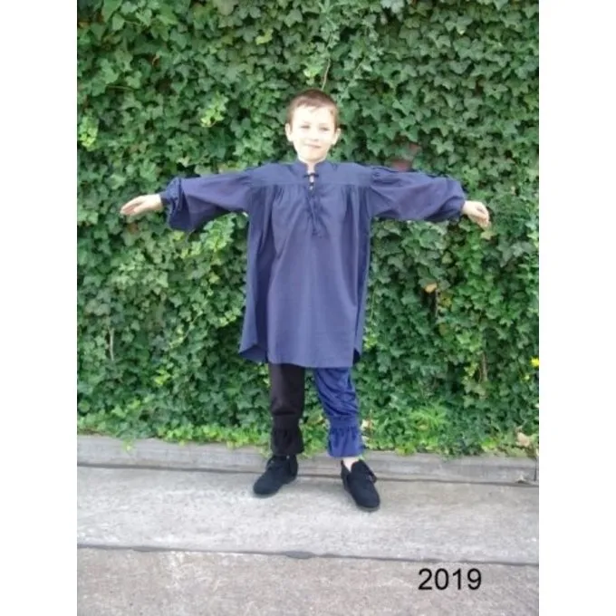 Leonardo Carbone Chemise De Garçon Médiévale Crème 3 Leonardo Carbone Chemise De Garçon Médiévale Crème – Image 3