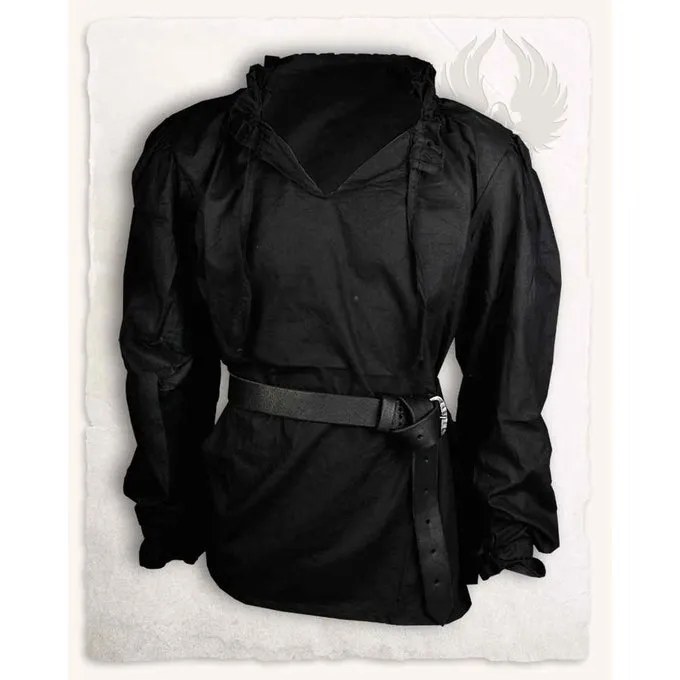 Mytholon Chemise De Pirate Bastian, Noir 2 Mytholon Chemise De Pirate Bastian, Noir – Image 2