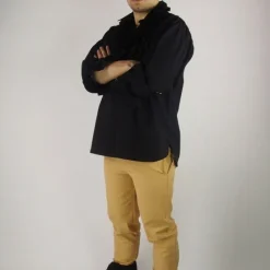 Leonardo Carbone Chemise De Pirate, Noir -Tudor Soldes Magasin chemise de pirate noir 2