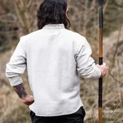 Leonardo Carbone Chemise En Coton épais, Gris -Tudor Soldes Magasin chemise en coton epais gris 3