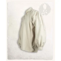 Mytholon Chemise Médiévale Jonathan, Crème -Tudor Soldes Magasin chemise medievale jonathan creme 2