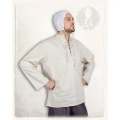 Mytholon Chemise Médiévale Leomar, Crème