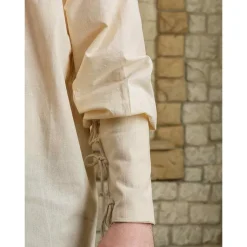 Mytholon Chemise Médiévale Simon, Naturel -Tudor Soldes Magasin chemise medievale simon naturel 2