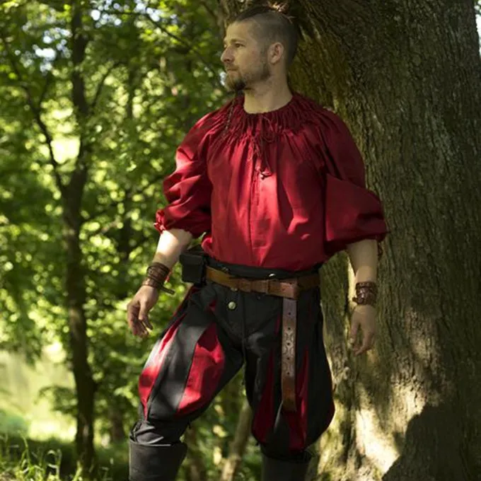 Epic Armoury Chemise Renaissance Cosimo, Rouge 6 Epic Armoury Chemise Renaissance Cosimo, Rouge – Image 6