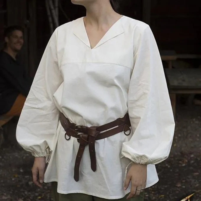 Epic Armoury Chemise Renaissance Luca, Blanche 2 Epic Armoury Chemise Renaissance Luca, Blanche – Image 2