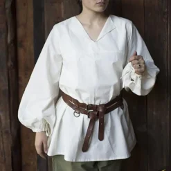 Epic Armoury Chemise Renaissance Luca, Blanche 9 Epic Armoury Chemise Renaissance Luca, Blanche -Tudor Soldes Magasin chemise renaissance luca blanche 3