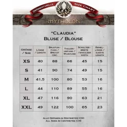 Mytholon Chemisier Médiéval Claudia, Noir 5 Mytholon Chemisier Médiéval Claudia, Noir -Tudor Soldes Magasin chemisier medieval claudia noir 2