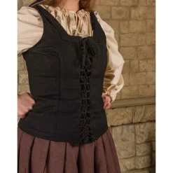 Mytholon Corsage Ursula, Noir, Laine -Tudor Soldes Magasin corsage ursula noir laine 3