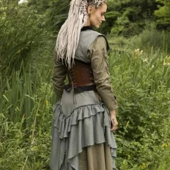 Epic Armoury Corset En Cuir Margot, Marron -Tudor Soldes Magasin corset en cuir margot marron 2