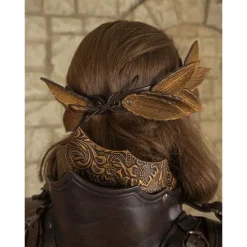 Mytholon Couronne De Laurier En Cuir, Or Brun -Tudor Soldes Magasin couronne de laurier en cuir or brun 2