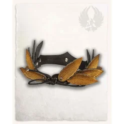 Mytholon Couronne De Laurier En Cuir, Or Brun -Tudor Soldes Magasin couronne de laurier en cuir or brun 4