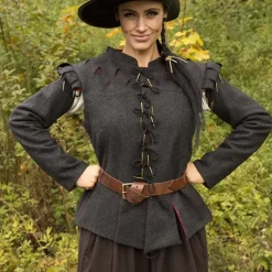 Epic Armoury Doublet Columbus, Gris Foncé 10 Epic Armoury Doublet Columbus, Gris Foncé -Tudor Soldes Magasin doublet columbus gris fonce 4