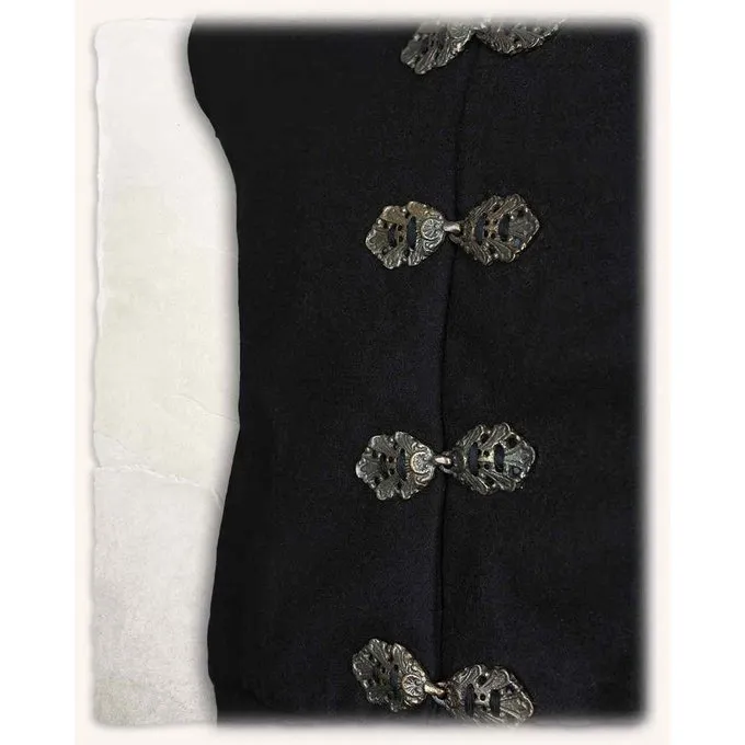 Mytholon Doublet De Laine Renaissance Geoffrey, Noir 3 Mytholon Doublet De Laine Renaissance Geoffrey, Noir – Image 3