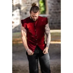 Leonardo Carbone Doublet Du 16ème Siècle Gueux De Mer, Rouge -Tudor Soldes Magasin doublet du 16eme siecle gueux de mer rouge 3