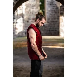 Leonardo Carbone Doublet Du 16ème Siècle Gueux De Mer, Rouge -Tudor Soldes Magasin doublet du 16eme siecle gueux de mer rouge 5