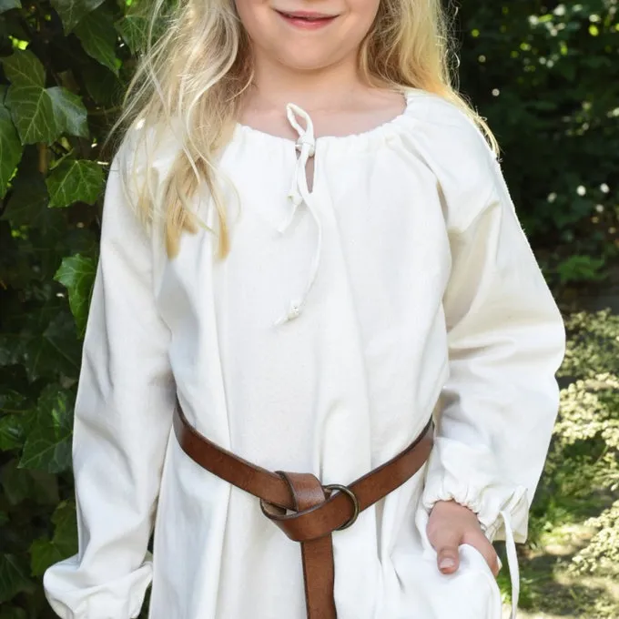 Enfants Robe Mathilde, Naturel 2 Enfants Robe Mathilde, Naturel – Image 2