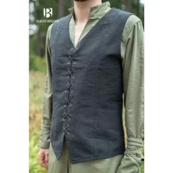 Burgschneider Gilet Femme Marian, Noir -Tudor Soldes Magasin gilet femme marian noir 2