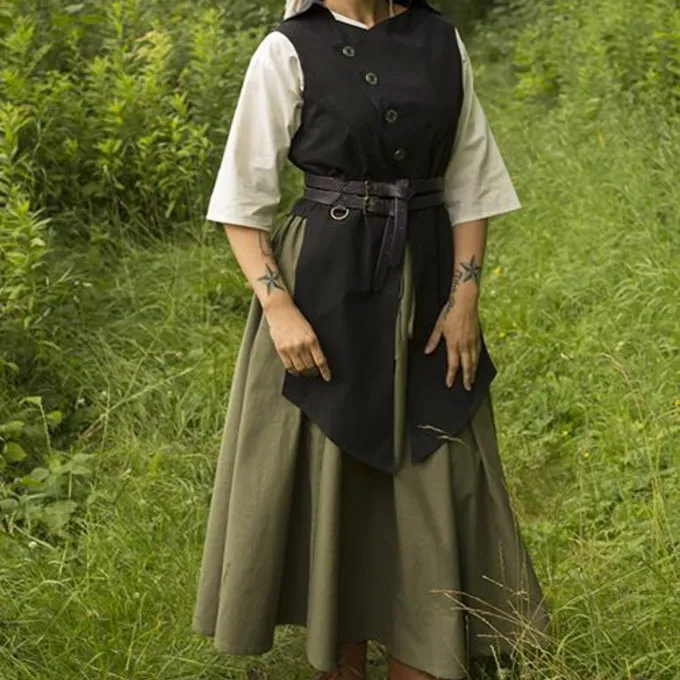 Epic Armoury Gilet Victorien Dorian, Noir 2 Epic Armoury Gilet Victorien Dorian, Noir – Image 2