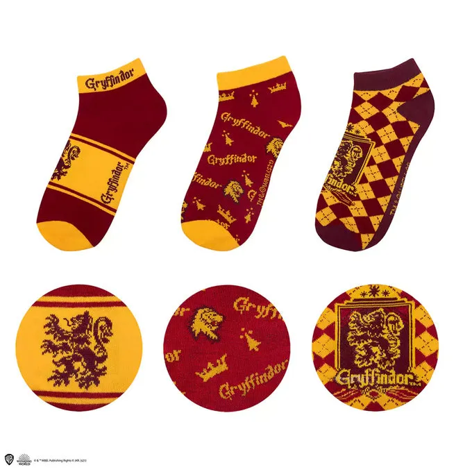 Cinereplicas Harry Potter: Chaussettes De Cheville, Gryffondor 2 Cinereplicas Harry Potter: Chaussettes De Cheville, Gryffondor – Image 2