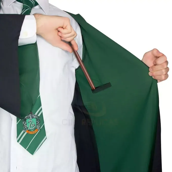 Cinereplicas HARRY POTTER COSPLAY: Robe Wizard Slytherin 6 Cinereplicas HARRY POTTER COSPLAY: Robe Wizard Slytherin – Image 6