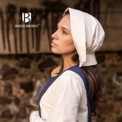 Burgschneider Helga De Capuchon Médiéval, Naturel -Tudor Soldes Magasin helga de capuchon medieval naturel 2