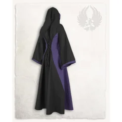 Mytholon Iris Robe Médiévale, Noir / Violet -Tudor Soldes Magasin iris robe medievale noir violet 3