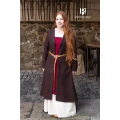 Burgschneider Manteau Birka Aslaug Laine, Marron -Tudor Soldes Magasin manteau birka aslaug laine marron 2