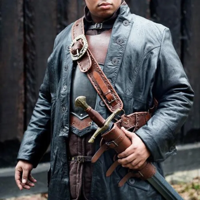 Epic Armoury Manteau En Cuir Hellsing, Noir 5 Epic Armoury Manteau En Cuir Hellsing, Noir – Image 5